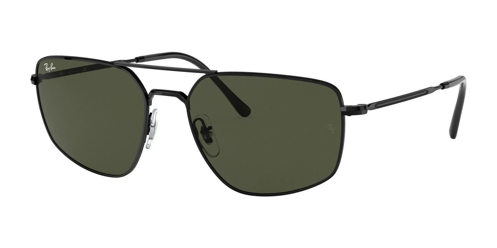 Ray-Ban RB3666 Sunglasses Black / G-15 Green