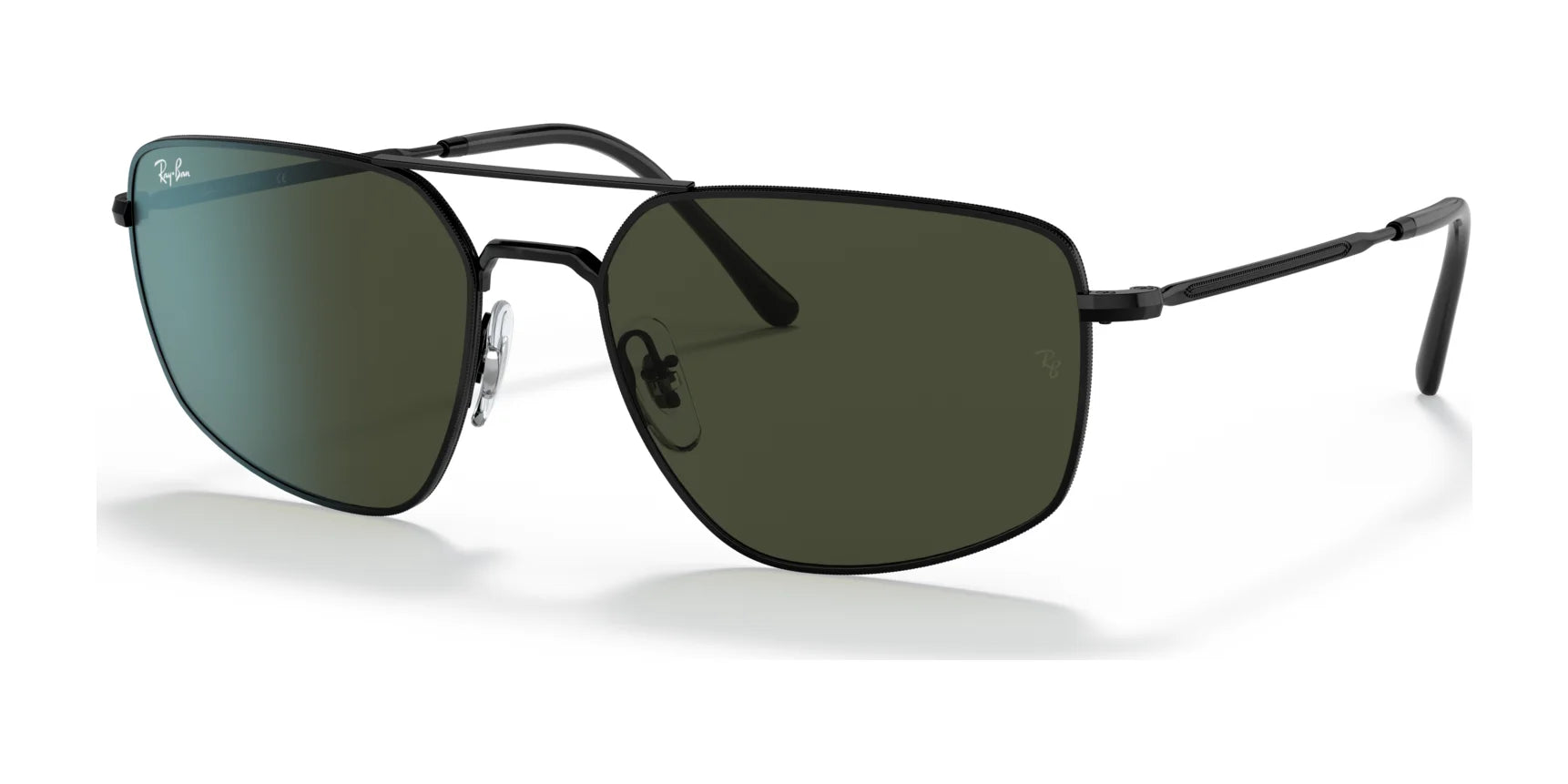 Ray-Ban RB3666 Sunglasses Black / G-15 Green