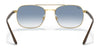 Ray-Ban RB3670 Sunglasses | Size 54 / Arista Gold №001/3F / Light Blue Gradient (2N 29.9%)