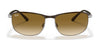 Ray-Ban RB3671 Sunglasses | Size 60 / Brown On Gunmetal №920351 / Light Brown Gradient (2N 30.5%)