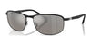 Ray-Ban RB3671CH Sunglasses | Size 60 / Black On Black №186/5J / Mirror Silver (Polarized) (3P 14.30%)