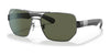 Ray-Ban RB3672 Sunglasses | Size 60 / Gunmetal №004/9A / G-15 Green (Polarized) (3P 16%)