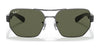 Ray-Ban RB3672 Sunglasses | Size 60 / Gunmetal №004/71 / Green Classic (3N 12.9%)