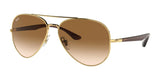 Ray-Ban RB3675 Sunglasses Arista Gold / Light Brown