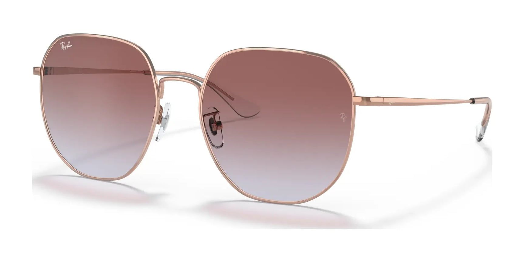 Ray-Ban RB3680D Sunglasses Rose Gold / Violet Gradient