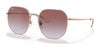 Ray-Ban RB3680D Sunglasses | Size 60 / Rose Gold №9202I8 / Violet Gradient (2N 27%)