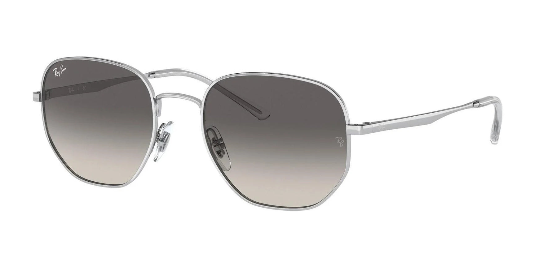 Ray-Ban RB3682F Sunglasses Silver / Grey Gradient