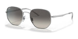 Ray-Ban RB3682F Sunglasses Silver / Grey Gradient