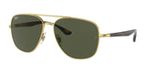 Ray-Ban RB3683 Sunglasses Arista Gold / G-15 Green