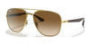 Ray-Ban RB3683 Sunglasses / Arista Gold №001/51 / Brown (2N 30.5%) / Size 56