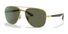 Ray-Ban RB3683 Sunglasses / Arista Gold №001/58 / G-15 Green (Polarized) (3P 11%) / Size 56