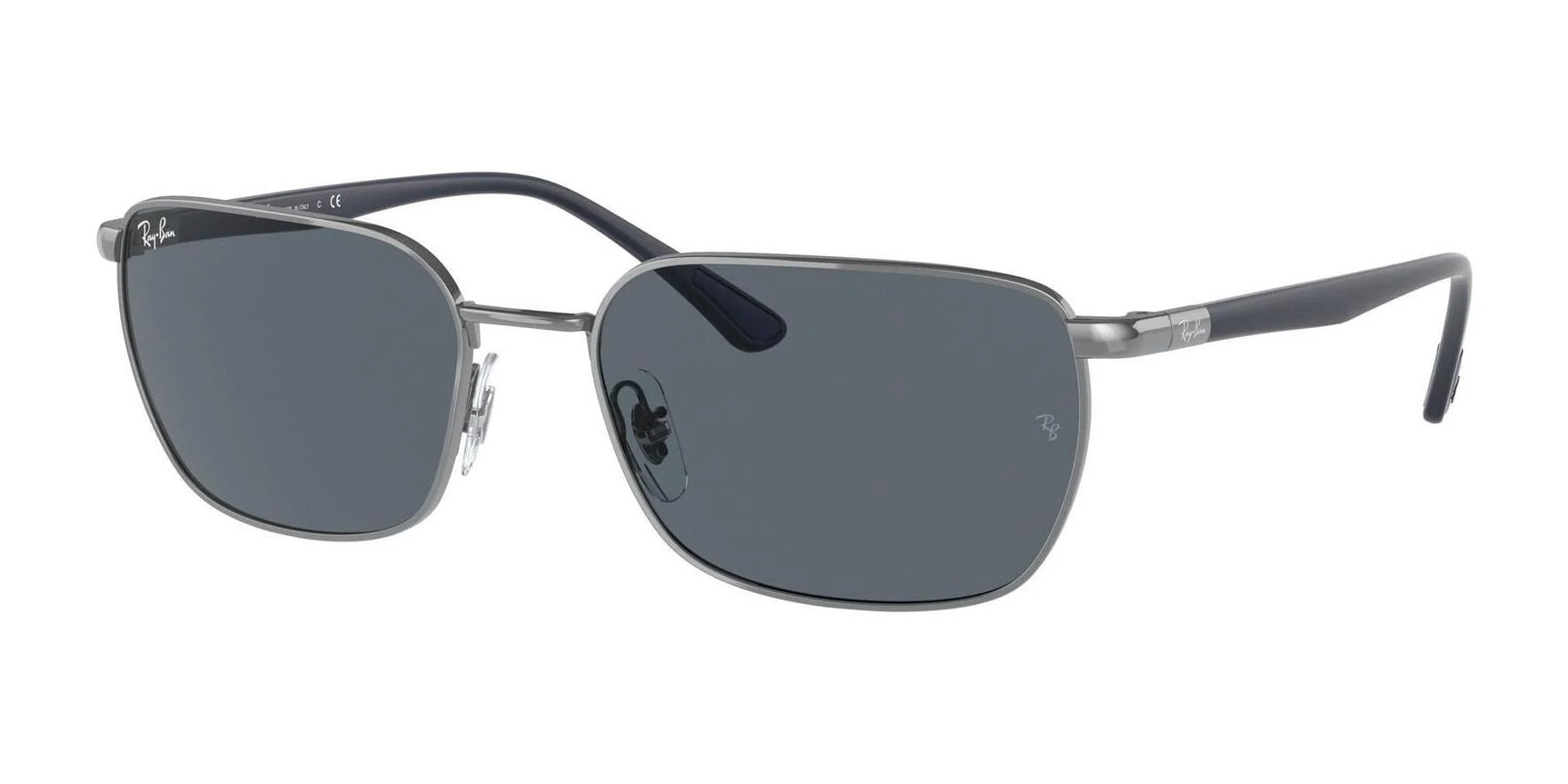 Ray-Ban RB3684 Sunglasses Gunmetal / Blue / Grey Classic