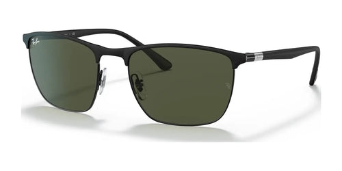 Ray-Ban RB3686 Sunglasses / Size 57 / Black №186/31 / Green (3N 13.2%)