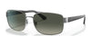 Ray-Ban RB3687 Sunglasses | Size 61 / Gunmetal №004/71 / Grey Gradient (3N 14.02%)