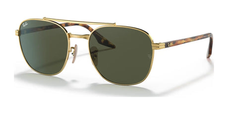 Ray-Ban RB3688 Sunglasses Arista Gold / Green