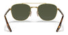Ray-Ban RB3688 Sunglasses / Arista Gold №001/31 / Green (3N 13.2%) / Size 55