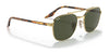 Ray-Ban RB3688 Sunglasses / Arista Gold №001/31 / Green (3N 13.2%) / Size 55