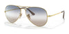 Ray-Ban AVIATOR METAL II RB3689 Sunglasses / Arista Gold №001/GD / Blue/Brown Gradient (1N 74.6%) / Size 58