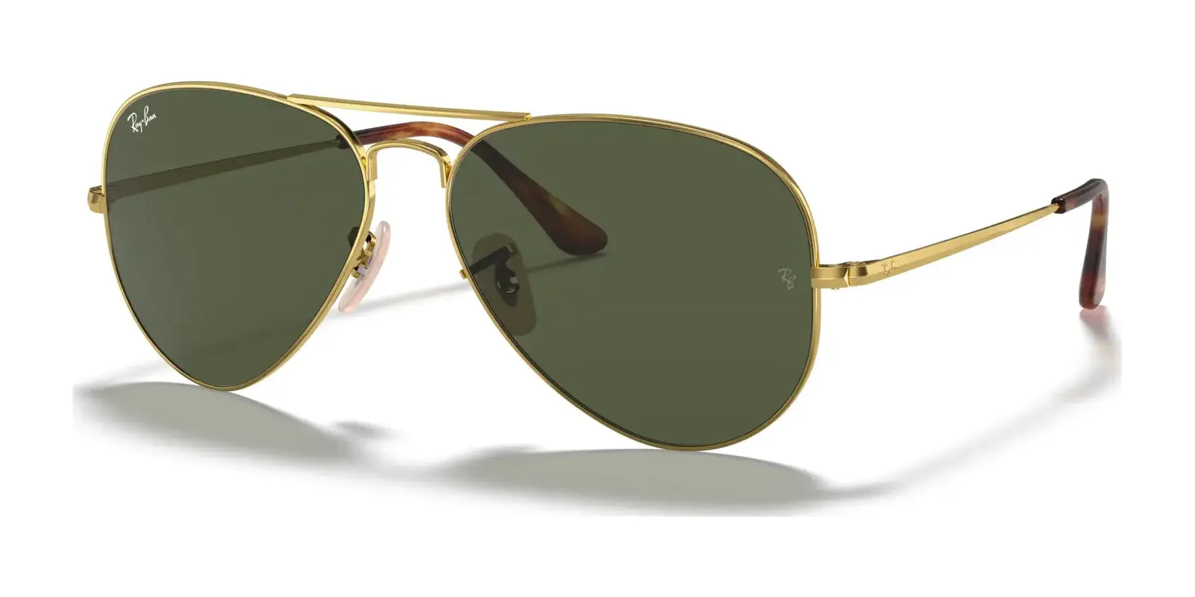 Ray-Ban AVIATOR METAL II RB3689 Sunglasses Arista Gold / G-15 Green