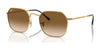 Ray-Ban JIM RB3694 Sunglasses / Arista Gold №001/51 / Light Brown (2N 30.5%) / Size 53