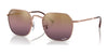 Ray-Ban JIM RB3694 Sunglasses / Rose Gold №9202G9 / Gold/Red (Polarized) (2P 22.8%) / Size 53