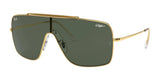 Ray-Ban WINGS II RB3697 Sunglasses Arista Gold / Dark Green