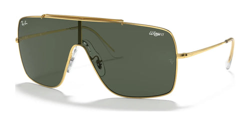 Ray-Ban WINGS II RB3697 Sunglasses / Size 135 / Arista Gold №905071 / Dark Green (3N 14.0%)