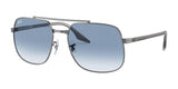 Ray-Ban RB3699 Sunglasses Gunmetal / Gradient Blue