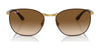 Ray-Ban RB3702 Sunglasses | Size 57 / Brown On Gold №900951 / Brown (2N 30.5%)