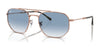 Ray-Ban RB3707 Sunglasses / Rose Gold №92023F / Blue (2N 29.9%) / Size 54