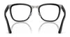 Ray-Ban CLYDE RB3709 Eyeglasses | Size 53 / Black On Silver №003/M1 / Clear/Green (Photochromic) (3F 16.6%)