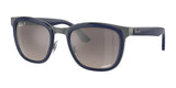 Ray-Ban CLYDE RB3709 Sunglasses Blue On Gunmetal / Silver (Polarized)