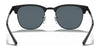 Ray-Ban CLUBMASTER METAL RB3716 Sunglasses | Size 51 / Black №186/R5 / Blue (3N 11.20%)