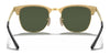 Ray-Ban CLUBMASTER METAL RB3716 Sunglasses | Size 51 / Black №186/R5 / Blue (3N 11.20%)