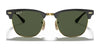 Ray-Ban CLUBMASTER METAL RB3716 Sunglasses | Size 51 / Black №186/R5 / Blue (3N 11.20%)