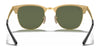 Ray-Ban CLUBMASTER METAL RB3716 Sunglasses | Size 51 / Black №186/R5 / Blue (3N 11.20%)