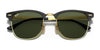 Ray-Ban CLUBMASTER METAL RB3716 Sunglasses | Size 51 / Black №186/R5 / Blue (3N 11.20%)