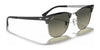 Ray-Ban CLUBMASTER METAL RB3716 Sunglasses | Size 51 / Black №186/R5 / Blue (3N 11.20%)