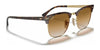 Ray-Ban CLUBMASTER METAL RB3716 Sunglasses | Size 51 / Black №186/R5 / Blue (3N 11.20%)