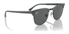 Ray-Ban CLUBMASTER METAL RB3716 Sunglasses | Size 51 / Black №186/R5 / Blue (3N 11.20%)