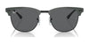 Ray-Ban CLUBMASTER METAL RB3716 Sunglasses | Size 51 / Black №186/R5 / Blue (3N 11.20%)