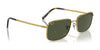 Ray-Ban RB3717 Sunglasses / Gold №9196S2 / Blue (Polarized) (2P 22.1%) / Size 57