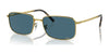 Ray-Ban RB3717 Sunglasses / Gold №9196S2 / Blue (Polarized) (2P 22.1%) / Size 57