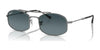 Ray-Ban RB3719 Sunglasses / Gunmetal №004/S3 / Dark Blue (Polarized) (3P 11.6%) / Size 51