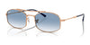 Ray-Ban RB3719 Sunglasses / Rose Gold №92623F / Light Blue (2N 29.9%) / Size 51
