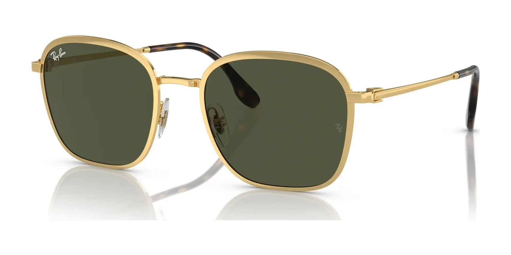 Ray-Ban RB3720 Sunglasses Arista Gold / Green