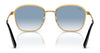 Ray-Ban RB3720 Sunglasses | Size 55 / Black On Gold №90003F / Light Blue (2N 29.9%)