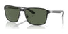 Ray-Ban RB3721 Sunglasses | Size 59 / Black On Silver №914471 / Dark Green (3N 12.9%)