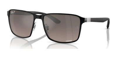 Ray-Ban RB3721CH Sunglasses Black On Black / Grey (Polarized)