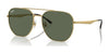 Ray-Ban RB3724D Sunglasses | Size 59 / Arista Gold №001/71 / Dark Green (3N 12.9%)